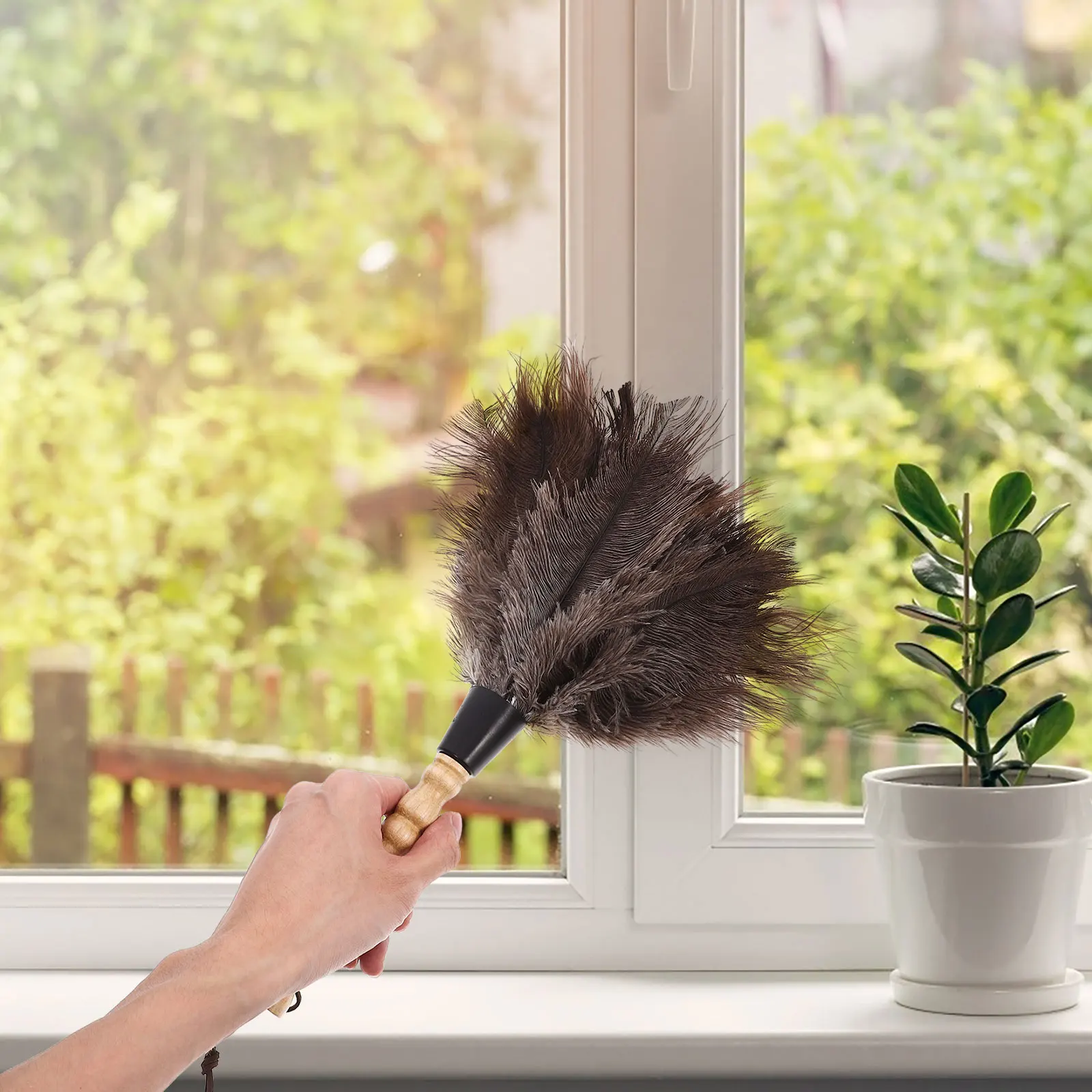 

Ostrich for Cleaning Tool Office Manual Sweeping Wood Supplies Home Desk