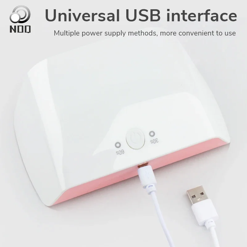 Lampada per unghie UV portatile a LED per strisce per unghie Mini luce UV tascabile per lampada per unghie in gel con 2 timer per nail art in gel a polimerizzazione rapida