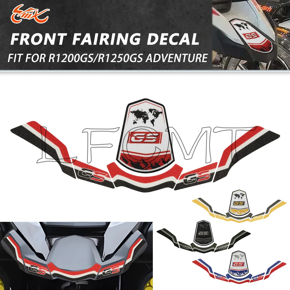 

Motorcycle Frosted Front Beak Fairing Extension Sticker Decorative Decals Fit for R1250GS ADV 19-23 R1200GS Adventure LC 14-19