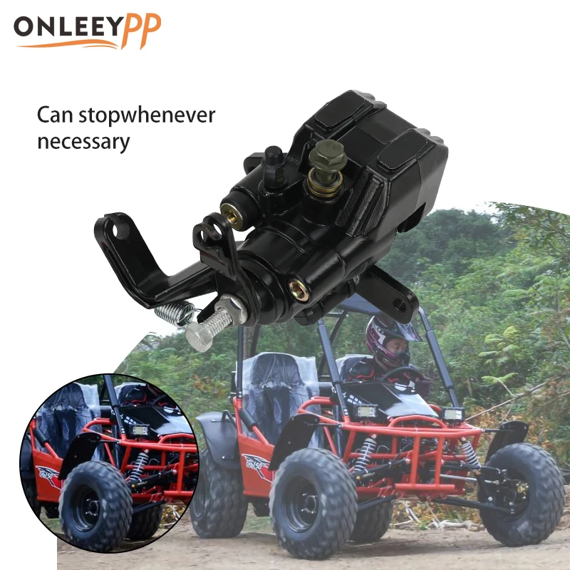 

ONLEEYPP Motorcycle Parts Hydraulic Rear Left Brake Caliper Lower Pump For ATV Beach Bikes Go Kart Dirt Pit Bike Off Road