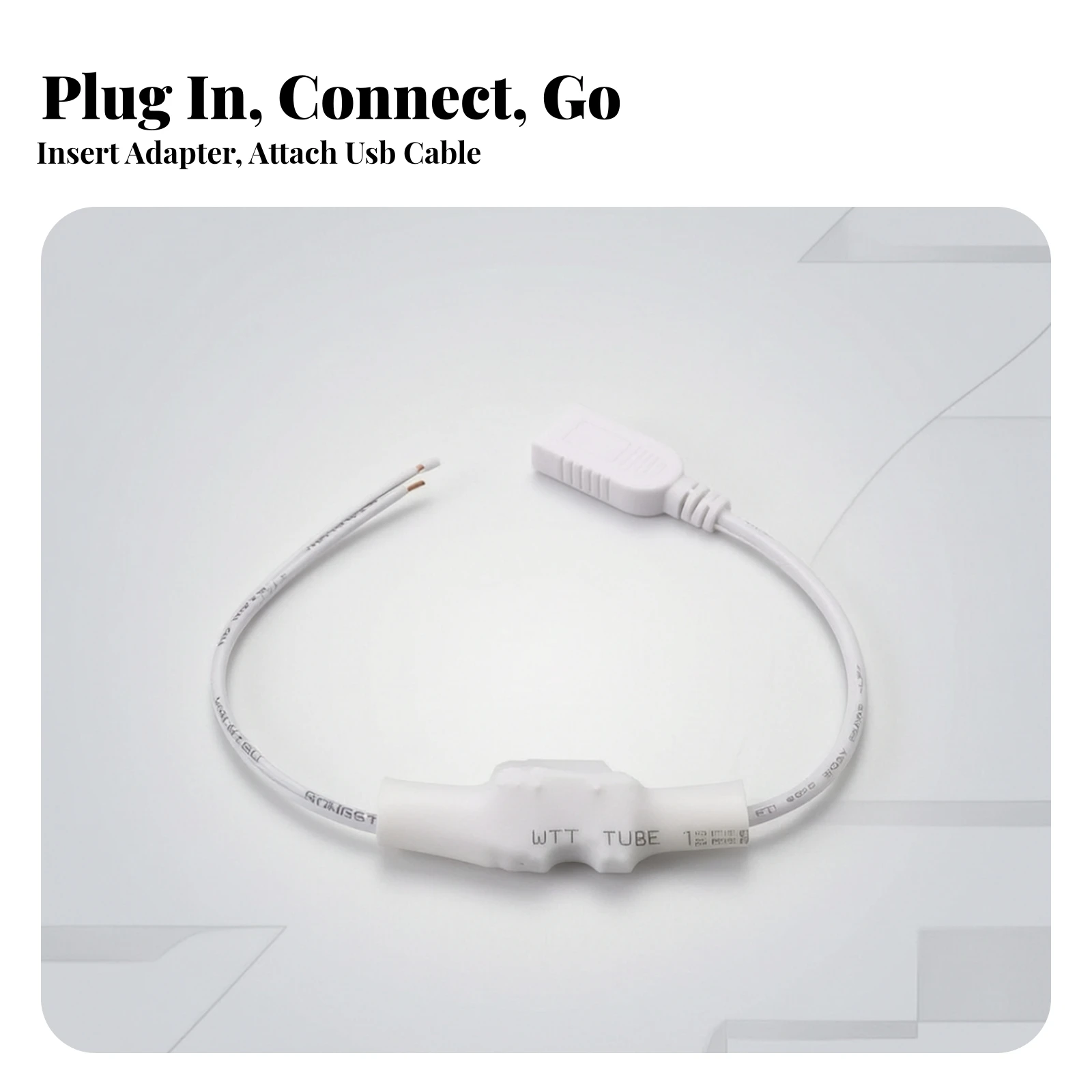 Wired USB Power Adapter with Bare Wire Leads Low Heat DC DC Converter Voltage Regulator High Efficiency Buck Module Flexible