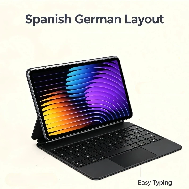 Magnetic Detachable Keyboard Case for Xiaomi Pad 7 2024 11.2 inch Bluetooth Smart Folio Cover Support Multi‑Angle Stand