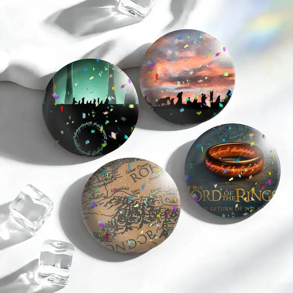 T-The Lord of the R-RingS  25 32 44 58 75mm Badges Personalized Round Brooches Pins Accessory Gift