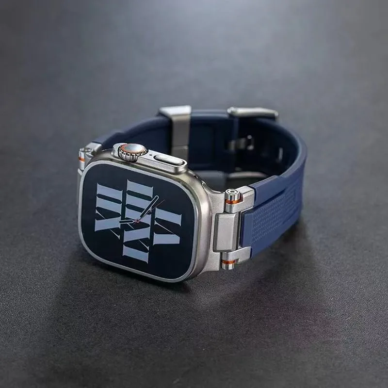 Bracciale di lusso con cinturino sportivo Single Tour Band per Apple Watch Ultra 49mm 44mm 45mm 46mm 42mm Iwatch Series 11 10 9 8 7 6 5 4 Se