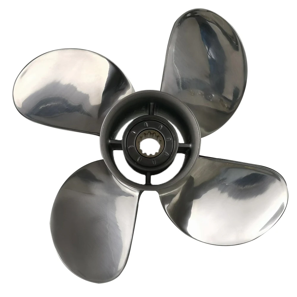 4-blade 11 5/8*"x11 " STAINLESS STEEL 35-60 HP Marine Propeller For H Outboard Engine