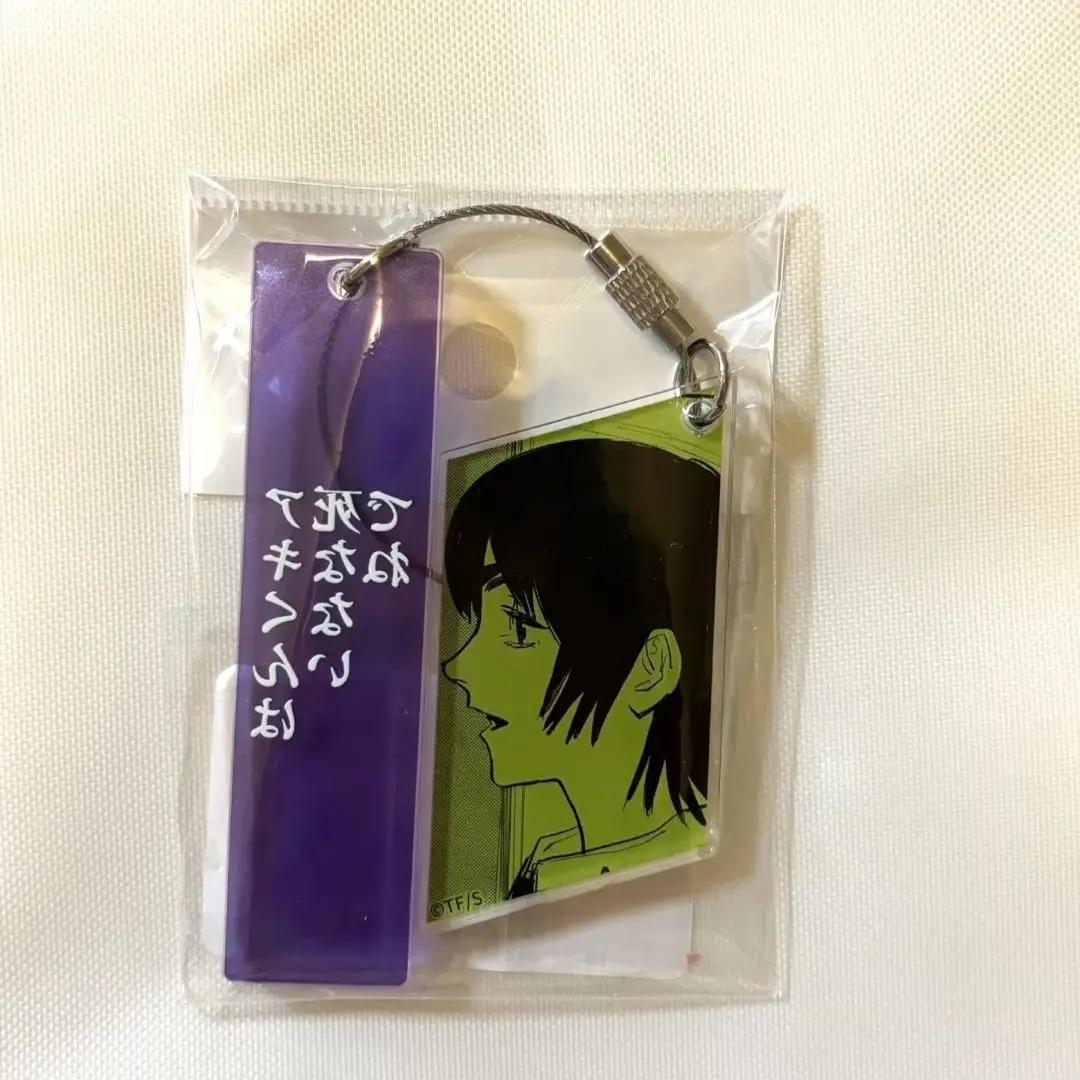 LLavero de Anime Easy Revenge para mujer, llavero acrílico japonés con cordón para teléfono móvil, accesorios colgantes para hombre, regalo para Amiga, motosierra para hombre