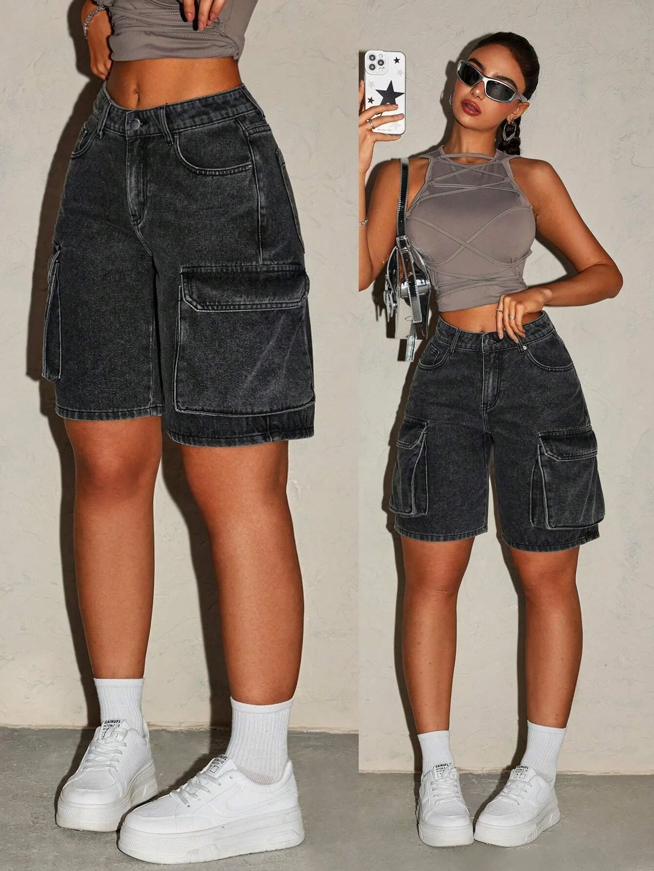 Women's Retro Denim Shorts Five-Button Mini Shorts Casual Vintage Style Clothing for Ladies Sexy Club Jean Shorts шорты view 2