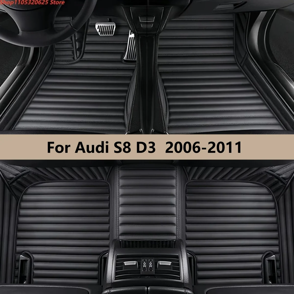 

Автомобильные коврики для Audi S8 D3 2006 2007 2008 2009 2010 2011, автомобильные аксессуары, кожаные, водонепроницаемые, противоскользящие, коврики для ног