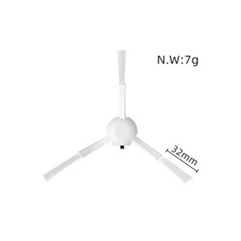 Varrendo e esfregando Robô, Peças Acessórios, Escova Lateral, Adequado para Xiaomi, B101CN, 6 Pcs