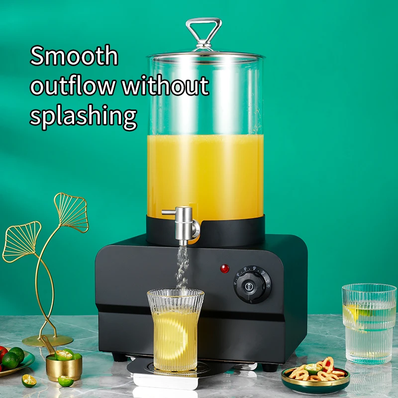 9L/18L Electric Commercial Milk Warmer Juice Dispenser Temperature Control Glass Container Food Grade for Restaurants