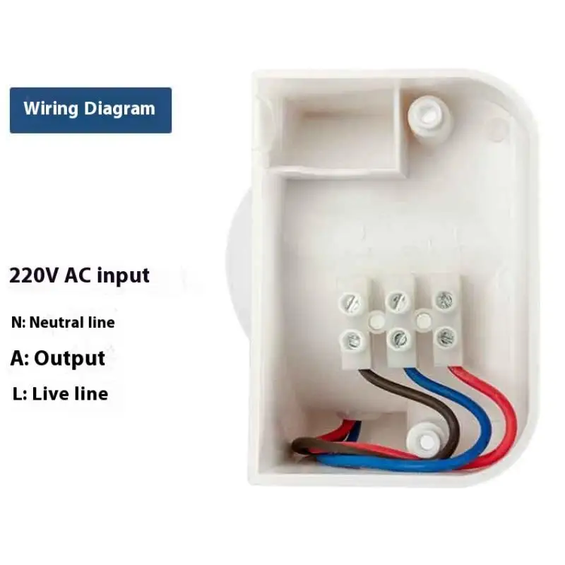 New AC 100V - 240V 180 Degree Automatic IP44 PIR Infrared Motion Sensor Induction SRound Mini Smart Delay Light Switch