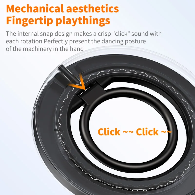 حامل هاتف بحلقة إصبع مغناطيسية جديدة من MagSafe، 360 درجة °   قبضة هاتف قابلة للدوران وقابلة للطي، دعامة معدنية عالمية، حامل سطح المكتب الأنيق