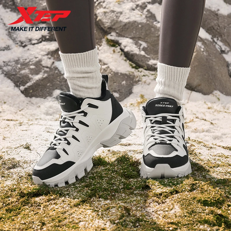 Xtep Chuanxing lite Cotton Shoes For Women  Autumn Comfortable Casual Shoes Trendy Retro Soft Sneakers 876318370007