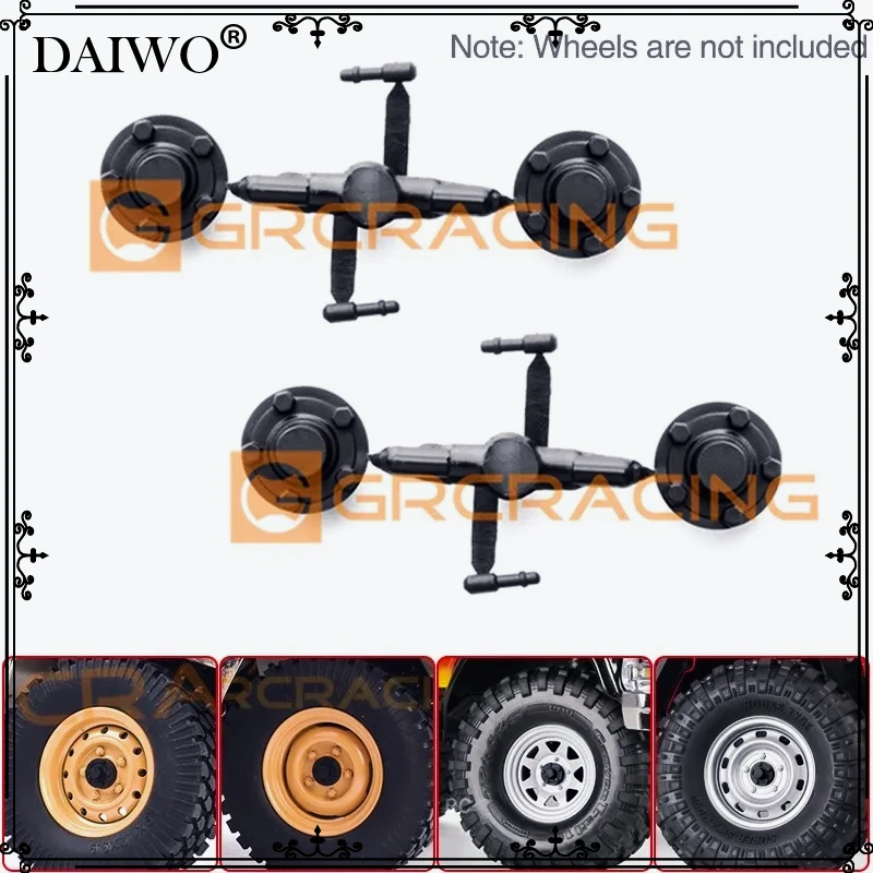 2Pcs of Special Wheel Covers for Grc 1.9-inch Wheels, Wheel Abs Dust Cover, Protective Cover Gax0130z