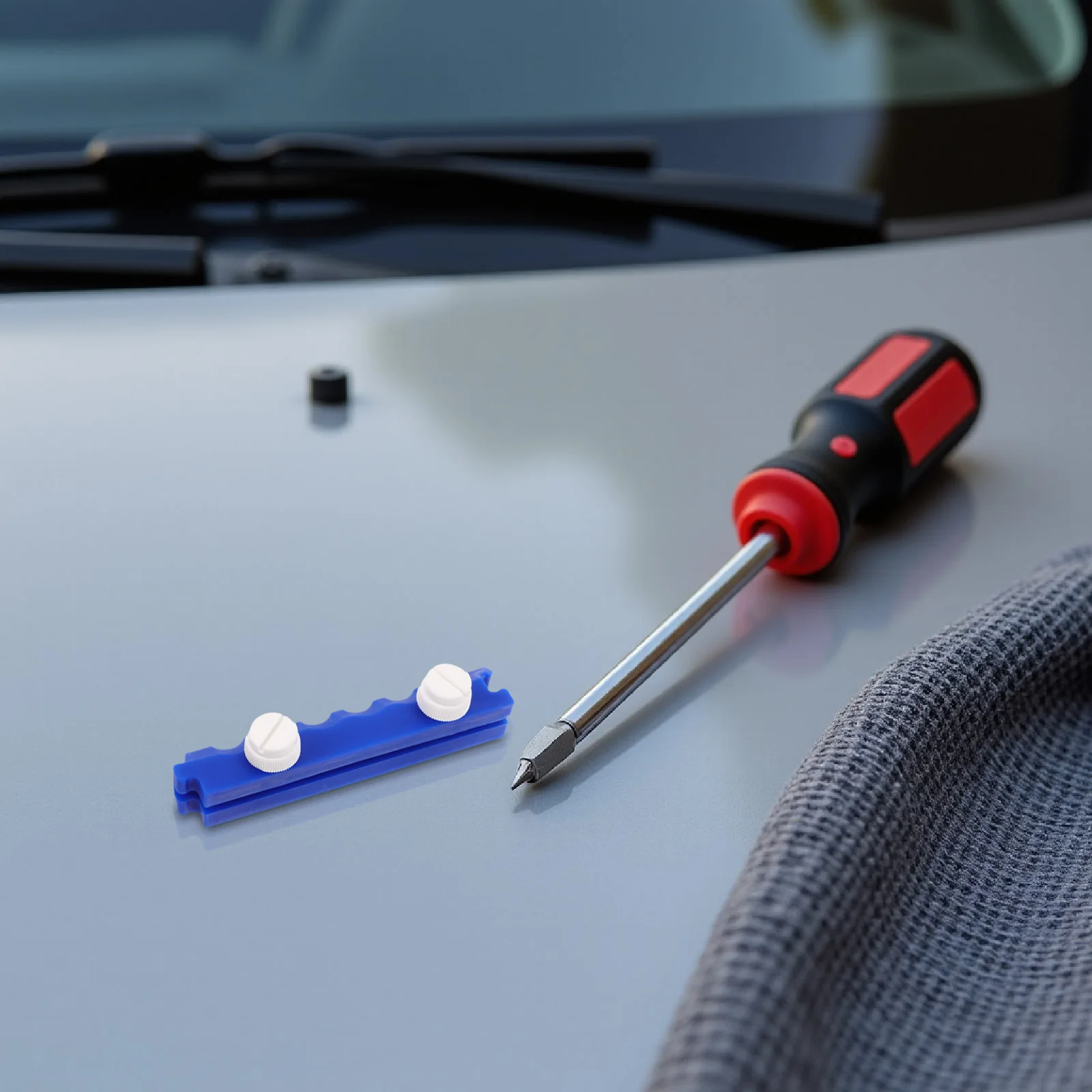 

3 set Auto Dent Fixer Lever Pad With Anti Slip Groove Clamp Hook For Small Dent Removal Repair Kit Car Body Panel Tool