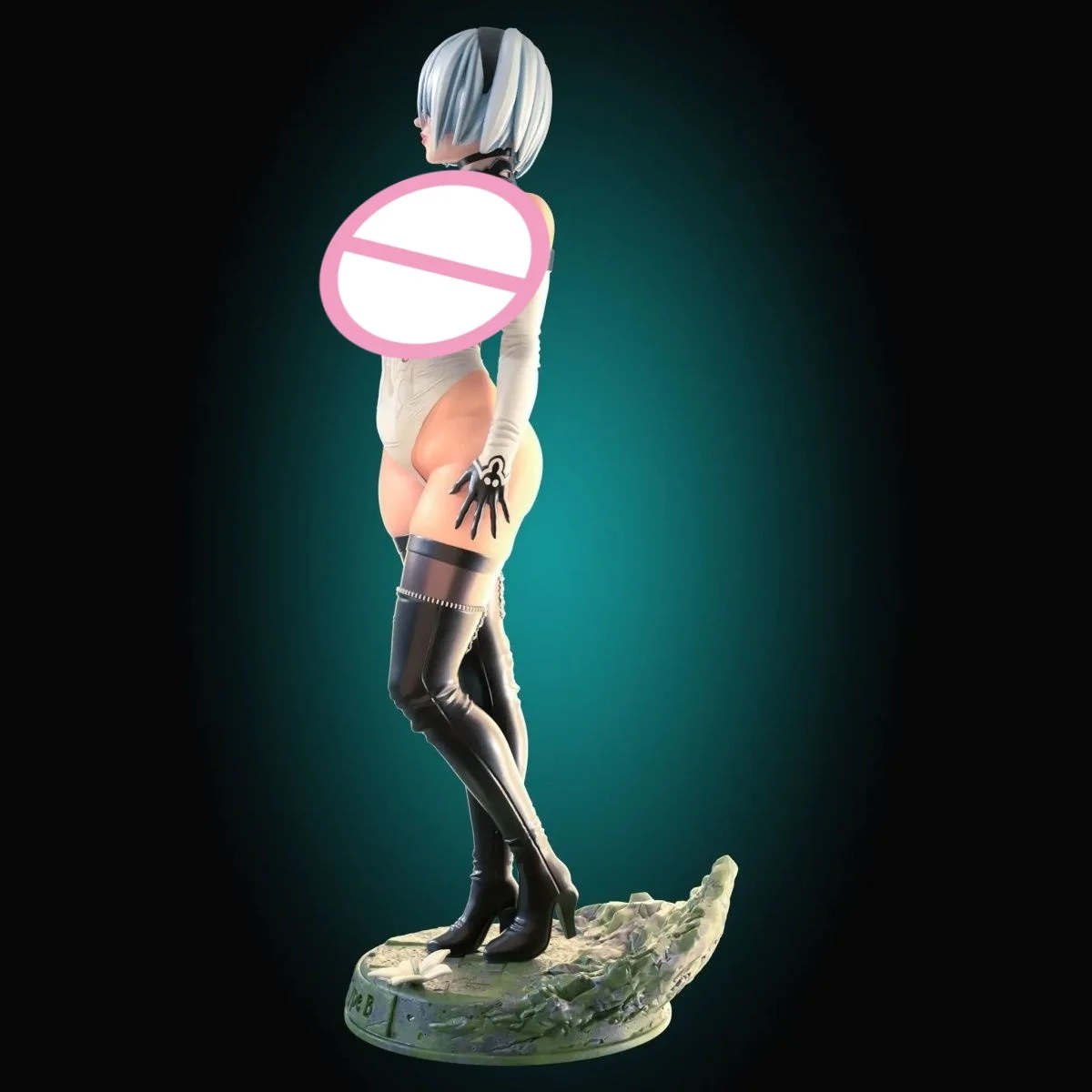 1/24 مقياس 80 مللي متر الراتنج الشكل Nier العصر الميكانيكي Yurha 2B تجميع Nsfw أطقم منمذجة المفكك غير مصبوغ ثلاثية الأبعاد لعبة الطباعة 1298 #5