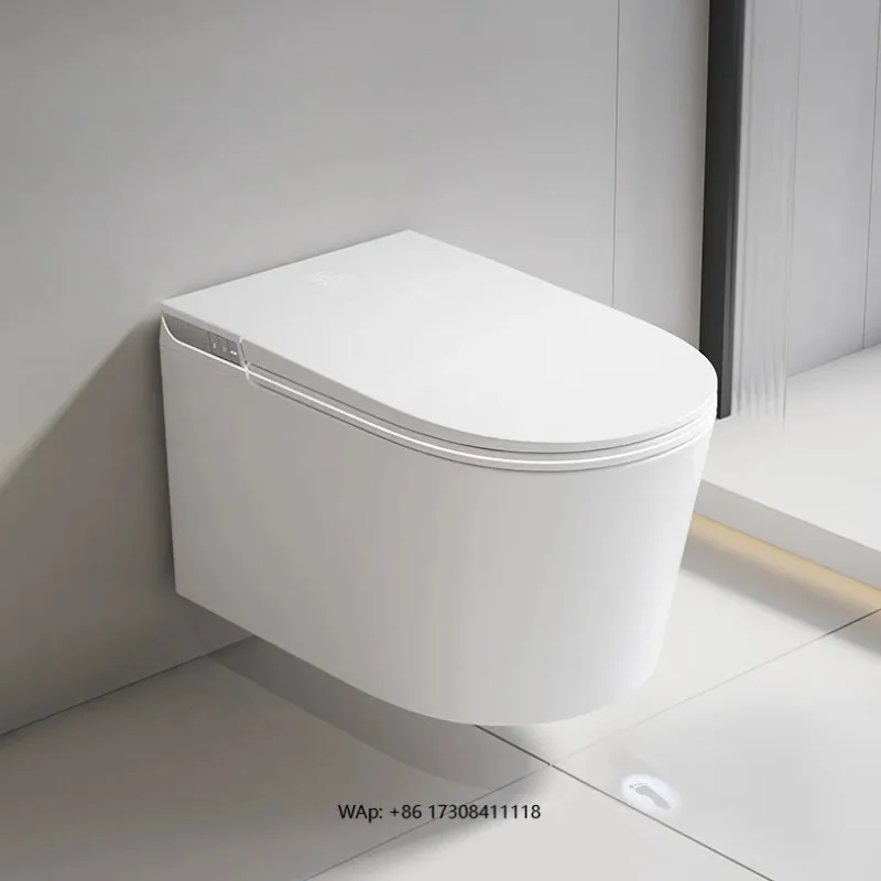 

New Arrival Modern Wall Mounted Porcelain Intelligent Toilet Bowl Automatic Wall Hung Smart Commode One Piece for Bathroom