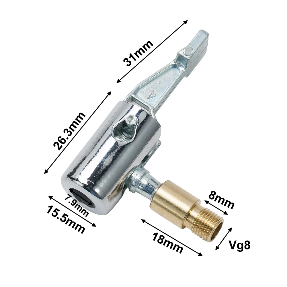 1PCS Portable Inflatable Pump Locking Tire Chuck For Car Tire Valve Clip Compressor Inflator Tire Chuck
