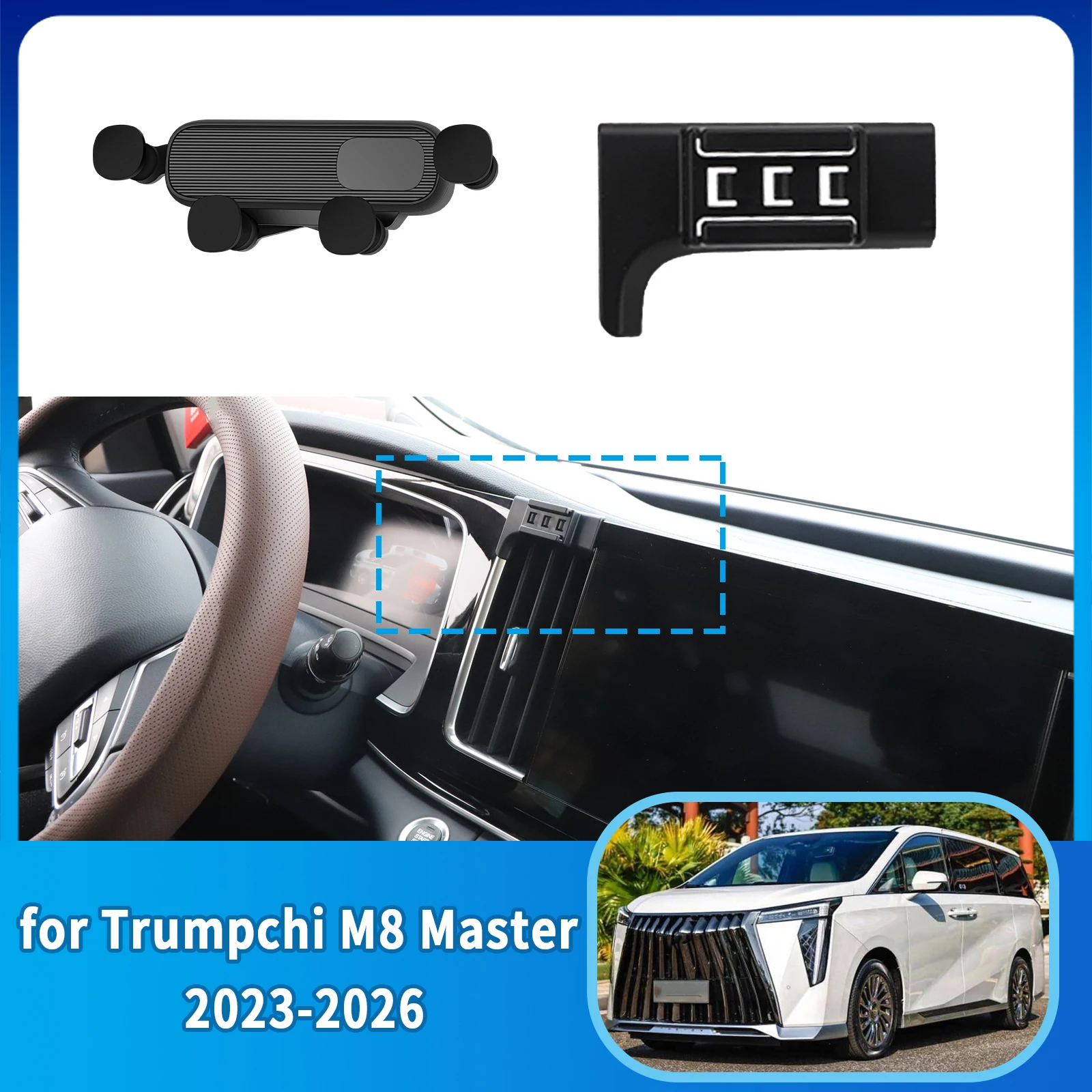 

Car Mobile Phone Holder fit for GAC GN8 gn 8 Trumpchi M8 Master 2023-2026 GPS Bracket Accessories Navigation Stand Auto
