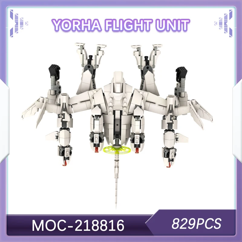 

829PCS Science Fiction Game Yo R Ha Flight Unit Building Block Robot Fighter Model Post Apocalyptic Style Adult Xmas MOC-218816