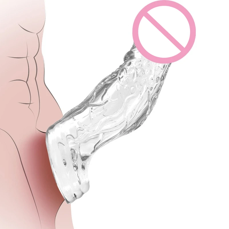 واقعية القضيب توسيع كم موسع تمديد مثلي الجنس خاتم الديك الواقي الذكري تأخير القذف الجنس لعب الكبار للرجال #1