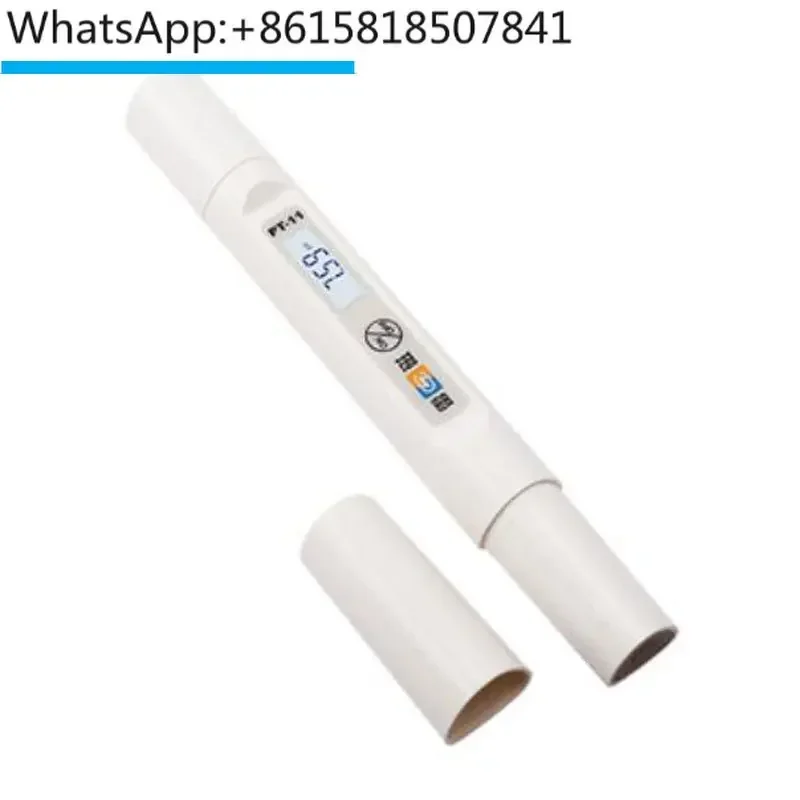 pH Meter Tester flat head Meat fruits vegetables skin saliva clothing fabrics daily chemical products Calibration free Pen Type