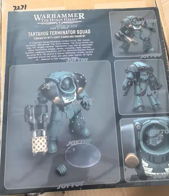 【SF】JOYTOY 1/18 Action Figure Warhammer 40K Sons of Horus Tartaros Terminator Squad Prime Model Toy Gift