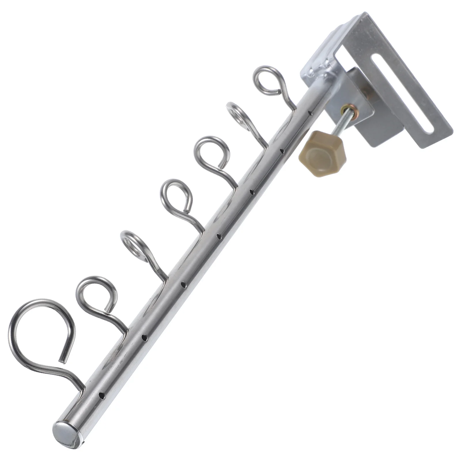 

Folding Drying Rack for Balcony Stainless Steel Multi-Hole Clothes Holder Detachable Laundry Hanger for Indoor Outdoor Home