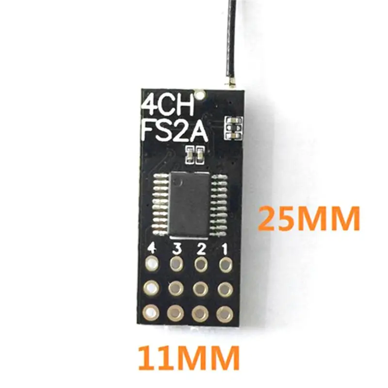 ABJV 2 قطعة FS2A 4CH AFHDS 2A جهاز استقبال صغير متوافق PWM مخرج I6 I6X I6S الارسال