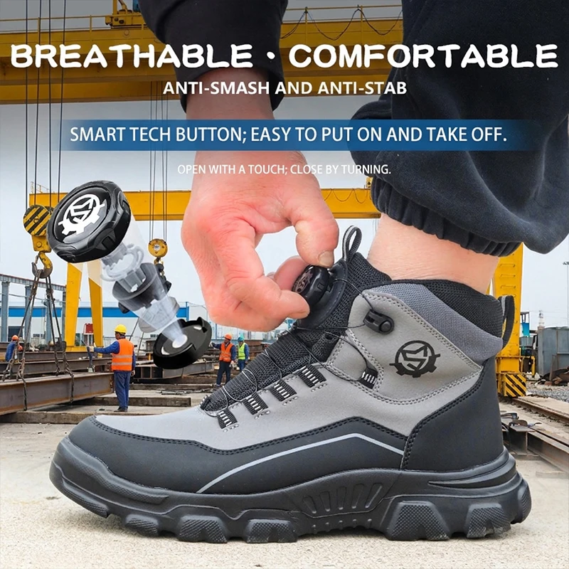 Hafif Su Geçirmez Yüksek Bilek - Work Boot Steel Toe incelemesi ve fiyatı