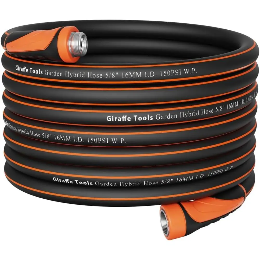 

Heavy-Duty 5/8 Flexible and Lightweight Garden Hose with Swivel Handle, 100ft Length, 600 PSI Burst Pressure