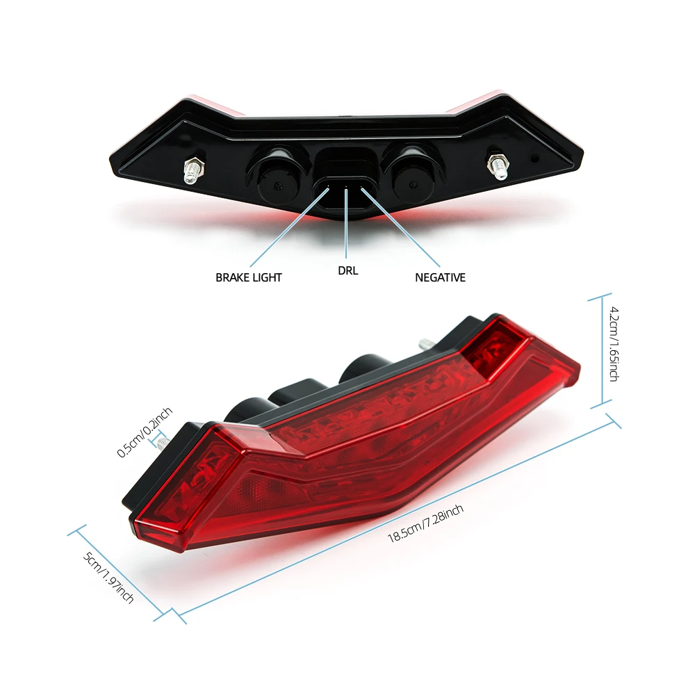For Can-Am Commander XT XT-P MAX XT 2021 2022 Waterproof ATV Smoked LED Taillights Rear Stop Lamp‌ Brake Light Running Lamps