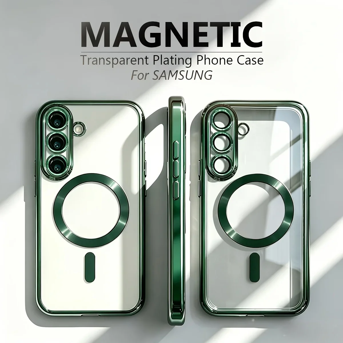 Luxuriöse Weiche TPU Magnetische Kabellose Ladehülle für Samsung Galaxy S21 S22 S25 S26 Ultra S23 S24 Plus FE mit Linsenschutz – Detail 8
