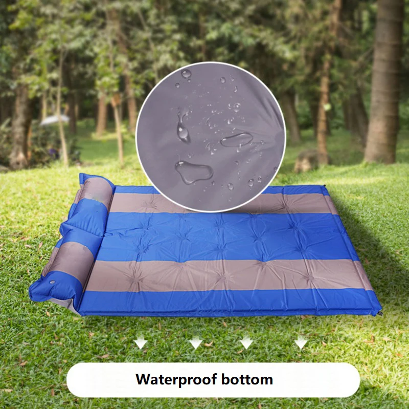 Self Inflating  2 Person Sleeping Foam Pad Double Person Lightweight Camping Mat