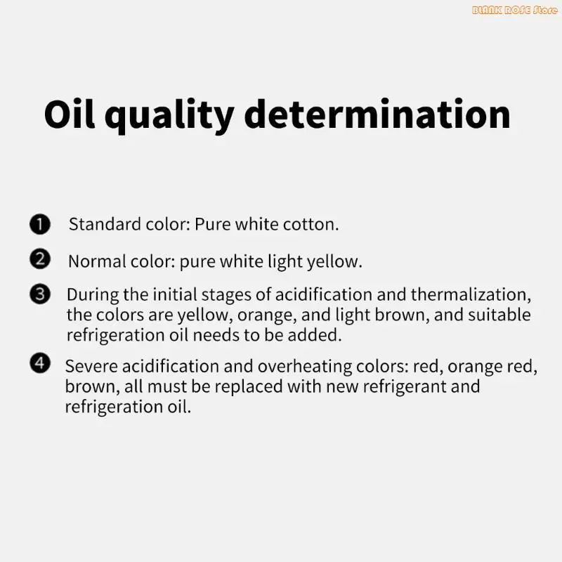 K1AE Easy to Use Air Conditioning Refrigerants Oil Testing Swabs for Automotive Care Professional, Routine Maintenance Checks