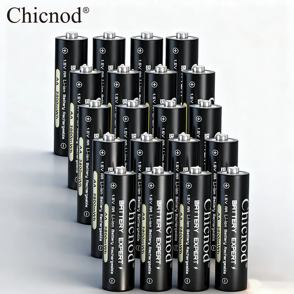 

CHICNOD 1.5V AA 3800mWh Rechargeable Li-ion Battery for Toy Game Console Mouse Remote Control Doorbell Blood Pressure Monitor