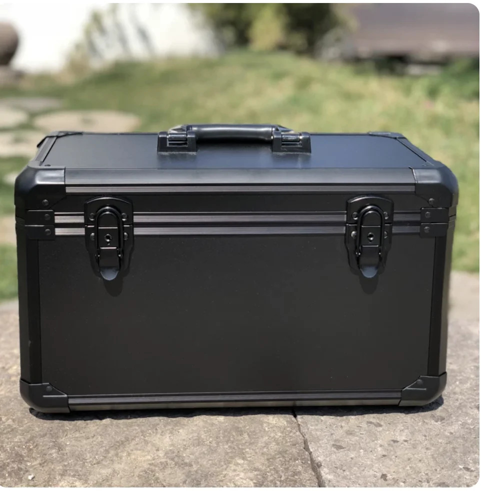 49*29*30cm Large Aluminum Alloy Toolbox Through Machine Aluminum Alloy Storage Box Equipment Aircraft Model Packing Box