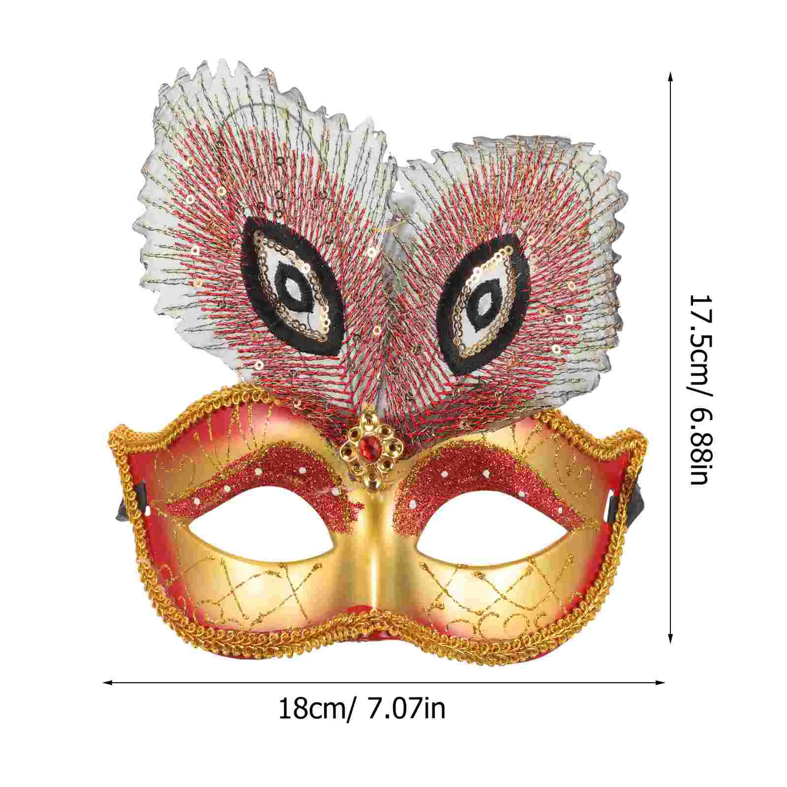 Painted Mask For Masquerade Party Cosplay Costume Accessory Masks Prop Prom Decorative Women