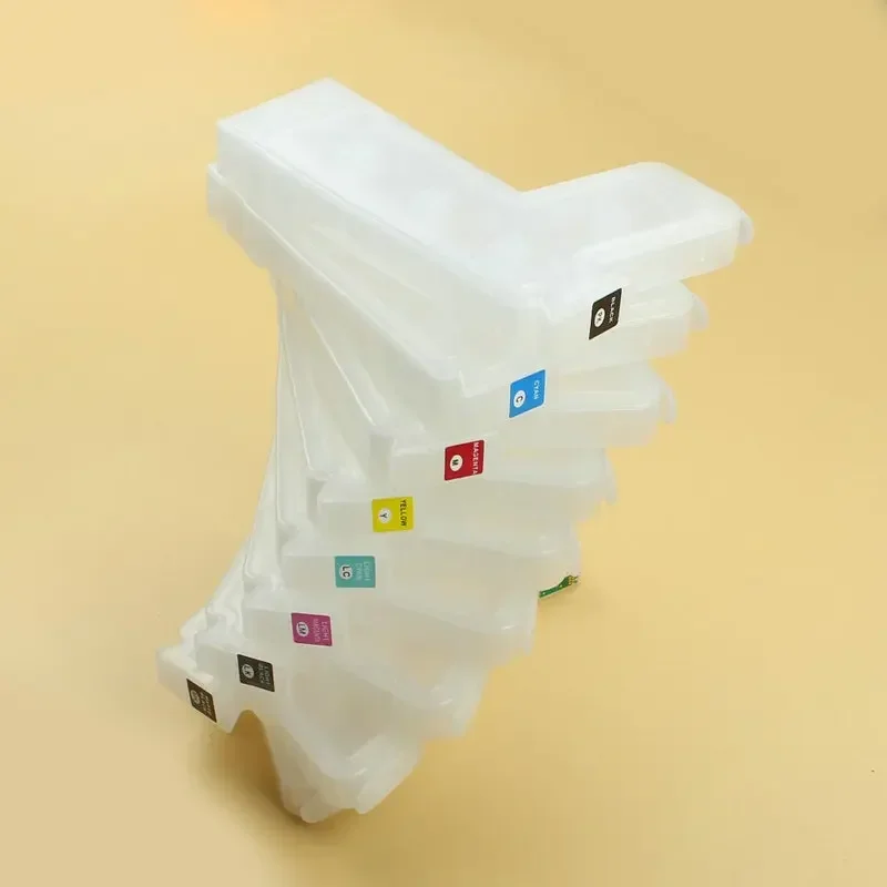 Cartucho de tinta de repuesto vacío T8501-T8509 de 280ML, 9 colores, con Chip de reinicio automático permanente para impresora Epson SureColor P800 ARC Ic Chip