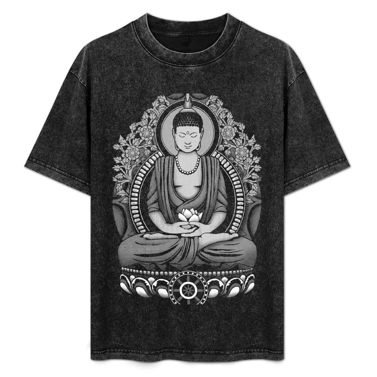

Gautama Buddha White Halftone T-Shirt man t shirt designer mens graphic t shirts T-Shirt