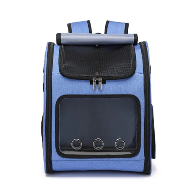 Pet Backpack Cat Bag Carry Breathable Foldable Pet Oxford Dog Carrying Supplies Big Space Breathable Heat Dissipation