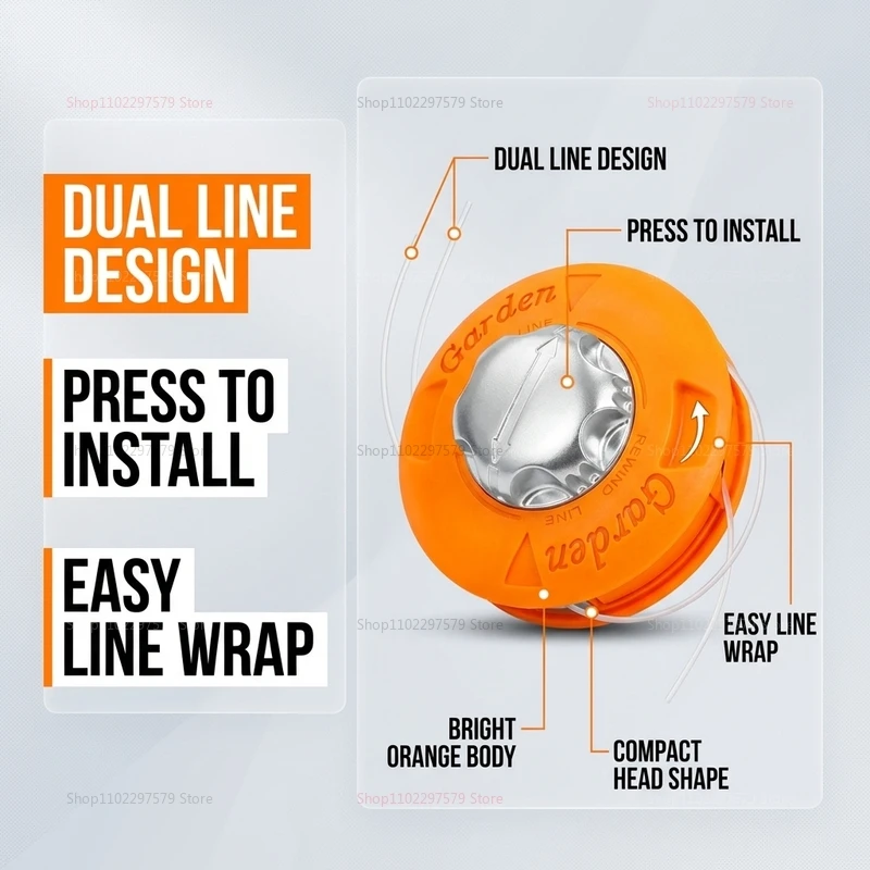

Автоматическая насадка-триммер для бензинового кустореза, универсальная сменная головка с функцией вибрации, аксессуары для садовых и газонных инструментов