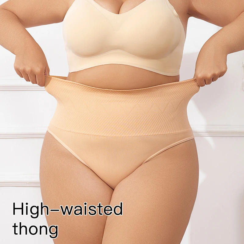 

UBAU плюс размер, бесшовные стринги с высокой талией, женское корректирующее белье, трусики для коррекции живота, нижнее белье для бодибилдинга