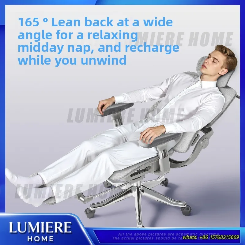 Adjustable Ergonomic Office Chair with Lumbar Support Height Adjustable Computer Chair for Home Work and Gaming Use Comfortable