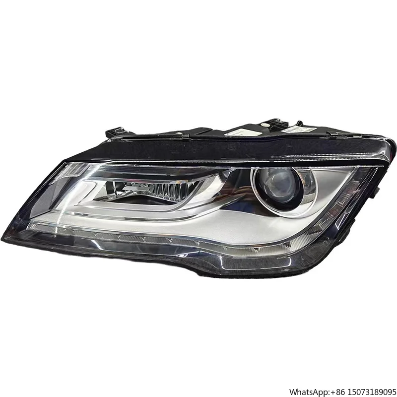 

A7 Xenon Headlights Assembly Complete Headlamp Unit with Projector Lens and DRL 6000k Blue Light Plastic Material