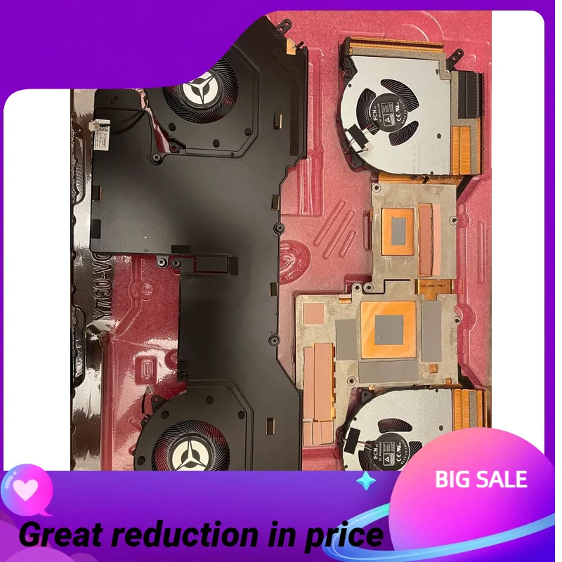 

WYORESY New for Lenovo Legion7 16ITHg6 cooling fan radiator 82k6 E5 5H40S20350