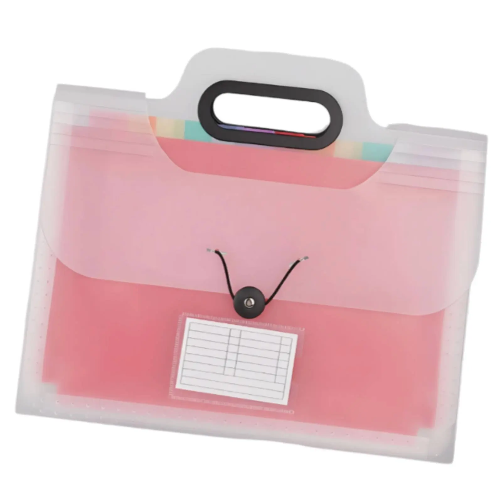 

Rainbow Accordion Document Folder, Multi-Compartment, Large Capacity, Portable Organizer for School and Office