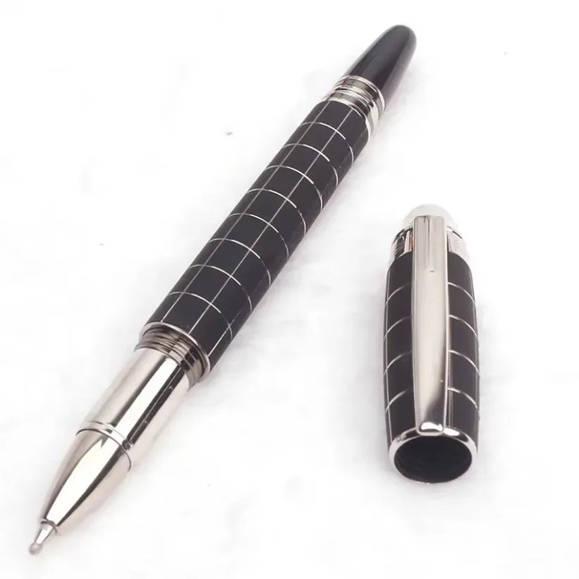 Bolígrafo elegante Star MB, bolígrafo Rollerball para escribir, plumas estilográficas de goma negra de Metal con diamante, suministros de oficina, papelería