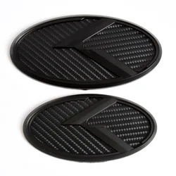 2pcs Car Trunk Emblem 3D Sticker K Logo Front Grill Rear Badge For KIA K5 2011-2013 Optima Forte 2009-2014