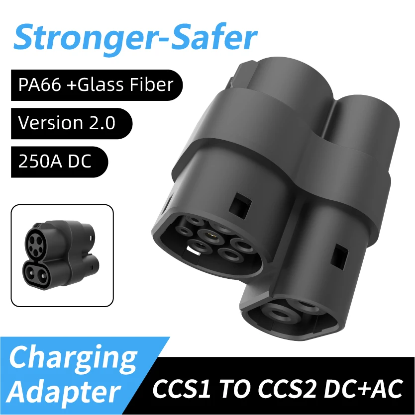 Electric eel CCS1 to CCS2 Adapter Supports AC and DC 400A 1000V a CCS2 Suitable Fast Charging Adaptador